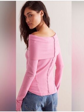 We The Free Iris Layering Top Cashmere Rose Size Medium